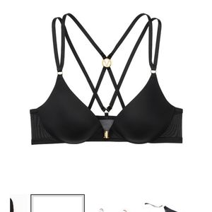 Love by Victoria push up strappy plunge bra